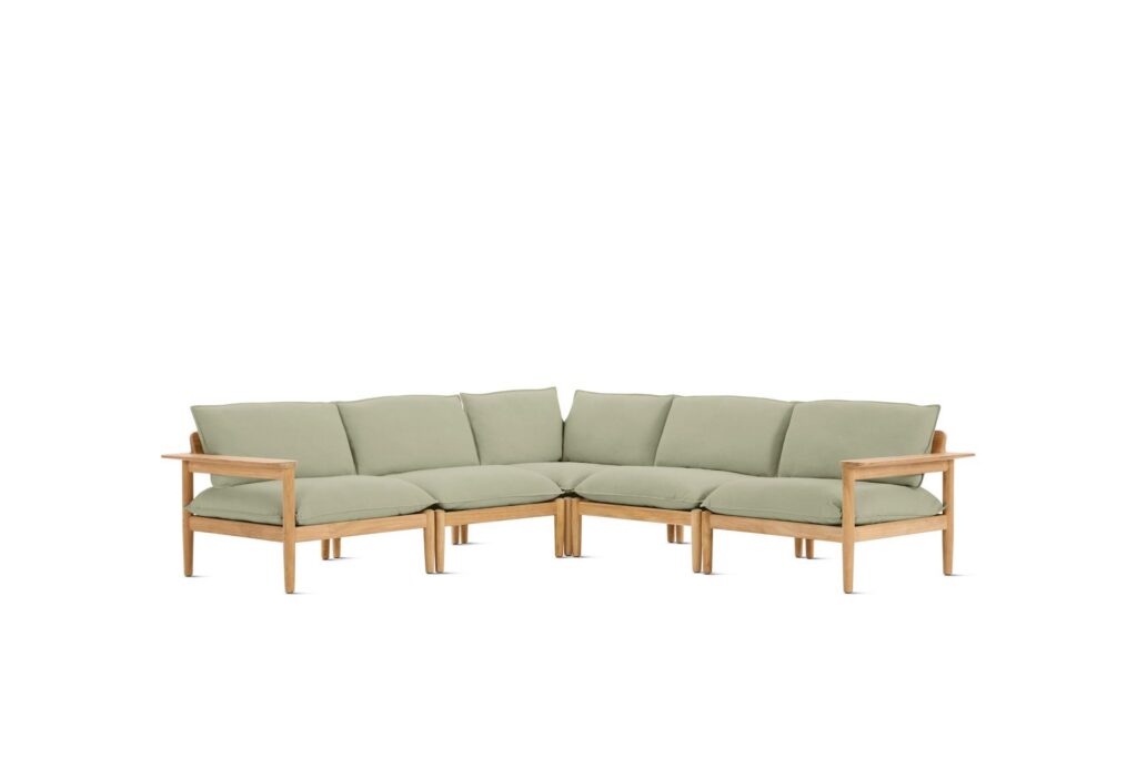 Terassi Corner Sectional - Moss, FSC Certified