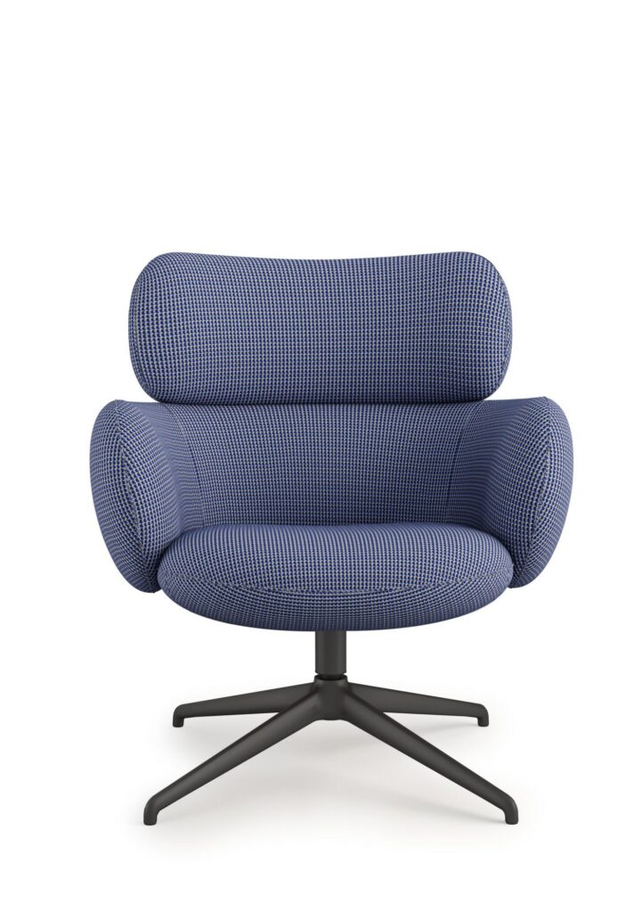 Blis Swivel Chair - Black, Oxbow, Trope