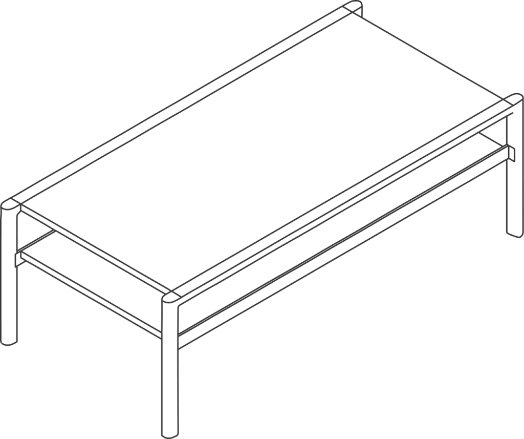 A line drawing - Brabo Coffee Table