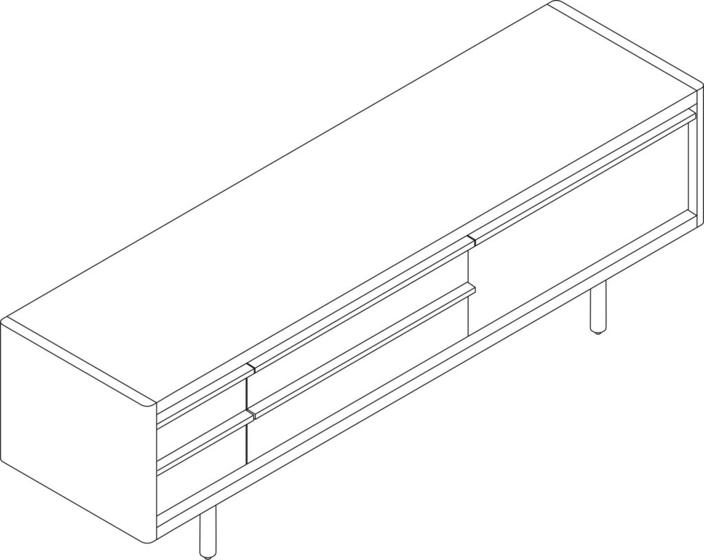 A line drawing - New Canaan Media Unit