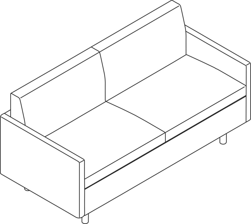 A line drawing - Tuxedo Classic Sofa | Settee