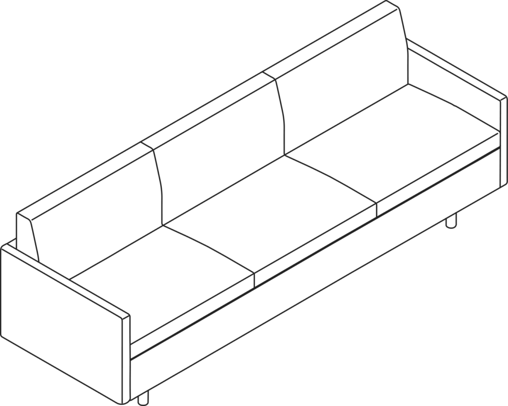 A line drawing - Tuxedo Classic Sofa | Sofa
