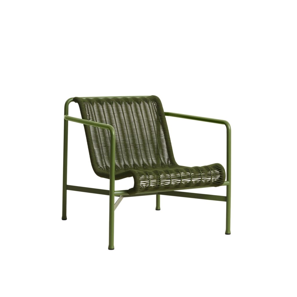 Palissade Cord Lounge Chair - Low Back, Olive