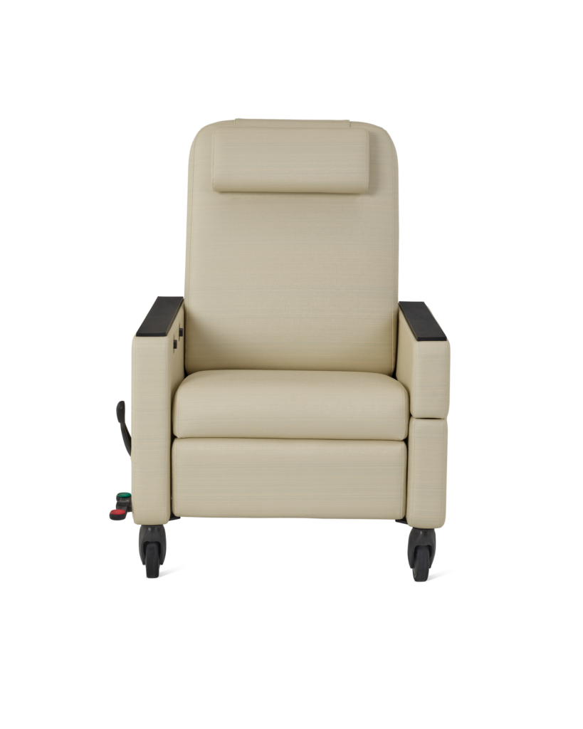 Gemma Recliner, standard recliner with fold-down arm.