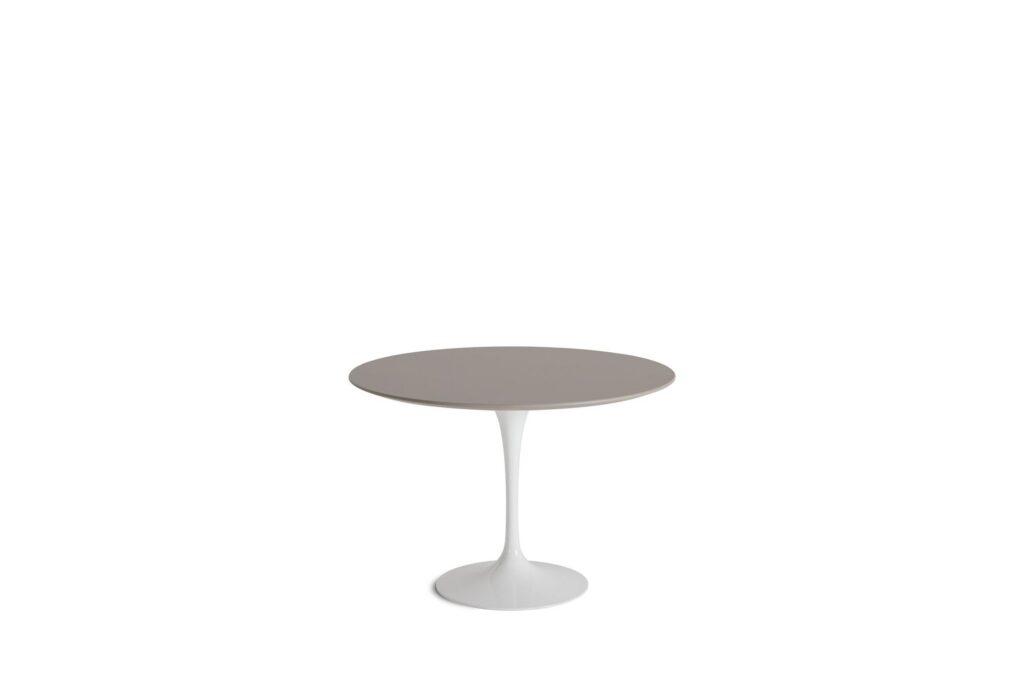 Saarinen Lounge Table - 42 Inch, Modern Clay Laminate, White Base