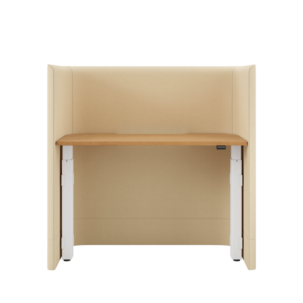 NaughtOne Pullman Height Adjustable Desk front view on white background