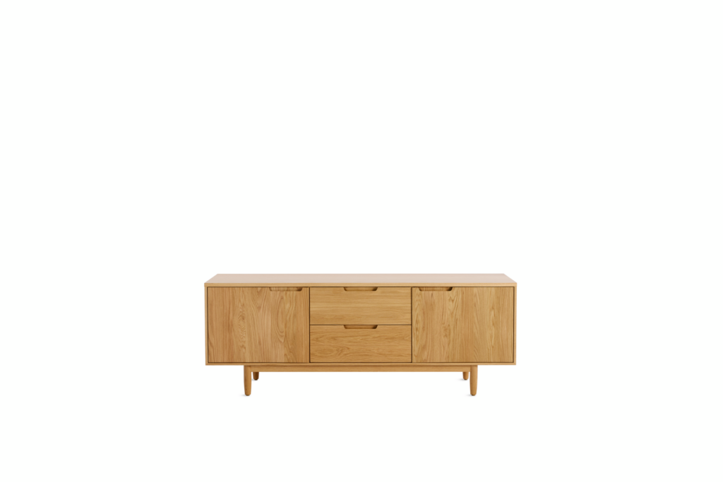 Raleigh Media Unit - 60", Oak"