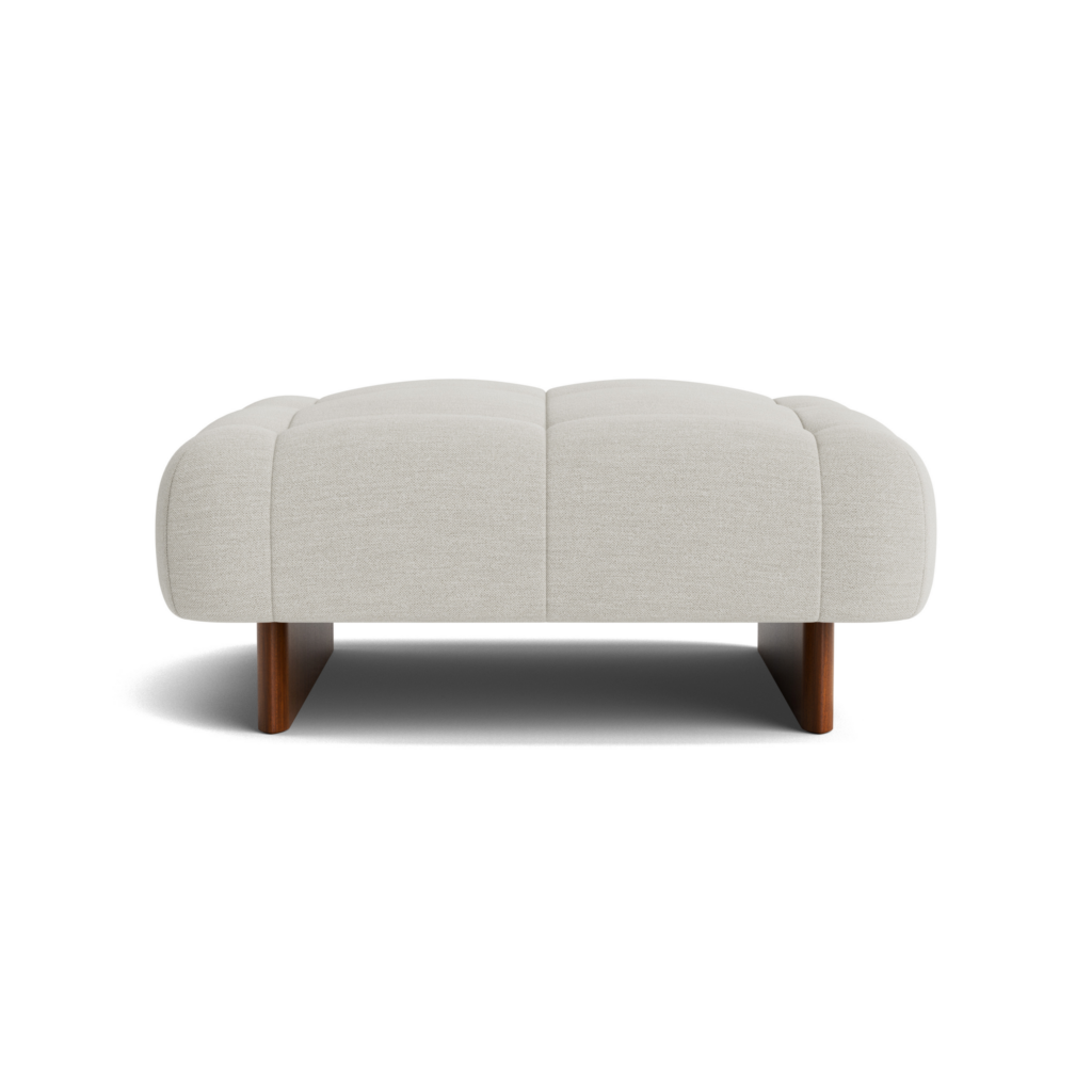 Quilton Lift Ottoman - Mode, Clavicle, Lacquered Walnut