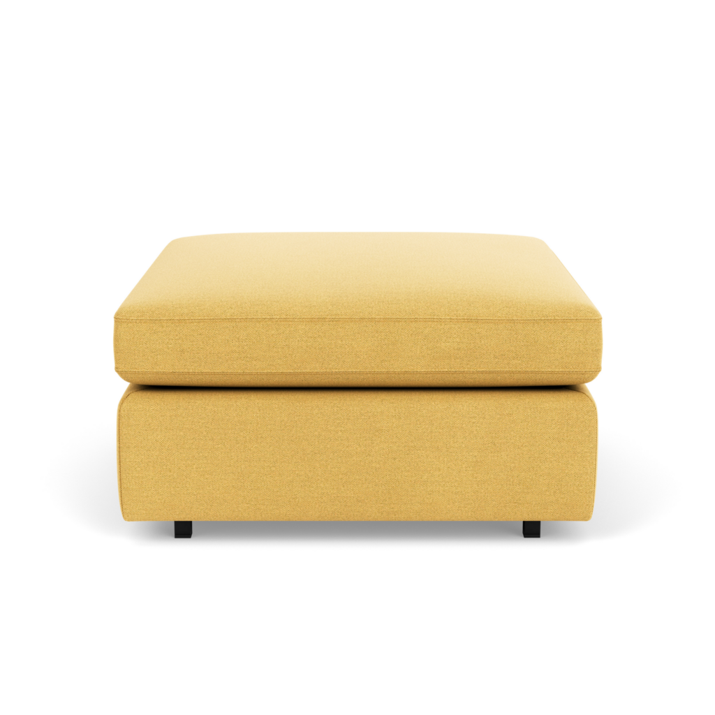 Pfister Ottoman - Ultrasuede, Citron