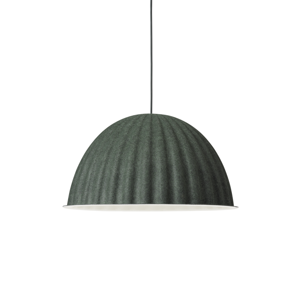 Under the Bell Pendant Lamp: Small, Dark Green
