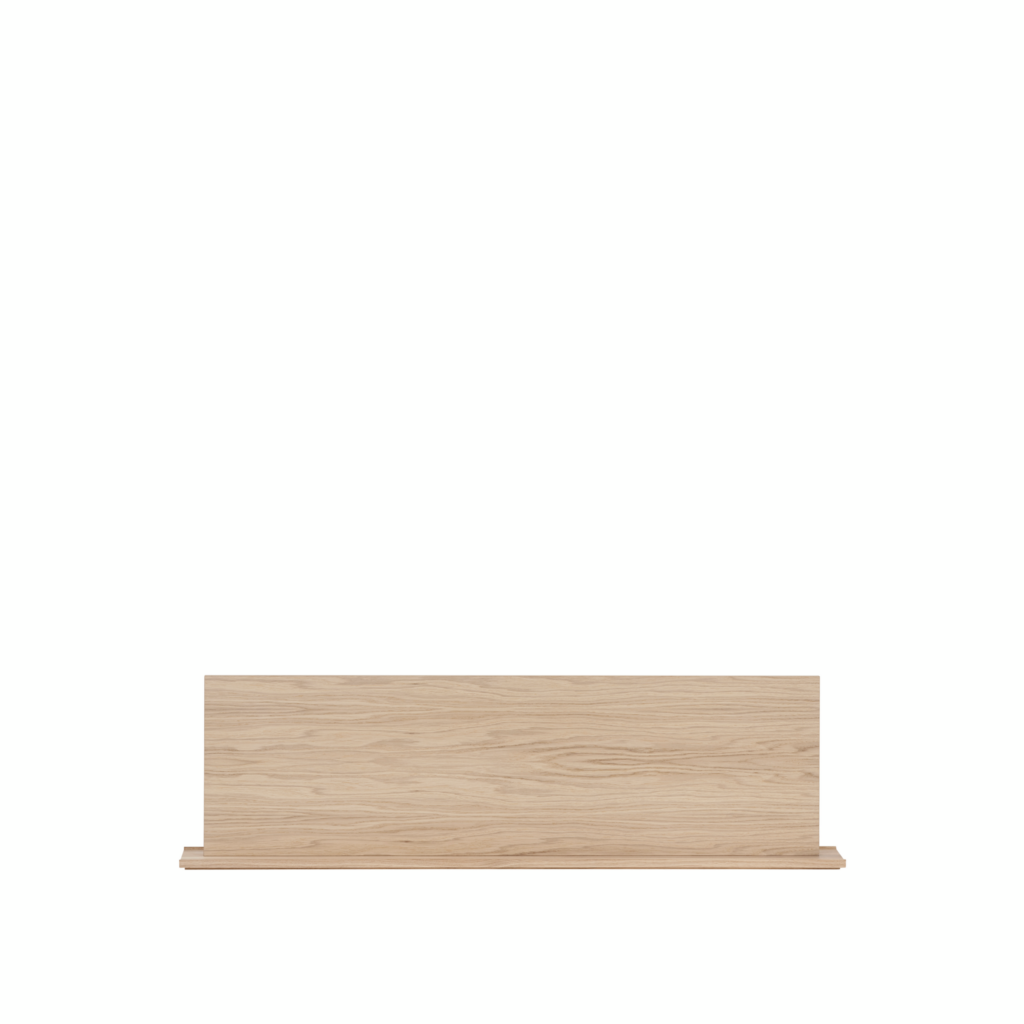 Linear system screen 125 oak veneer Muuto