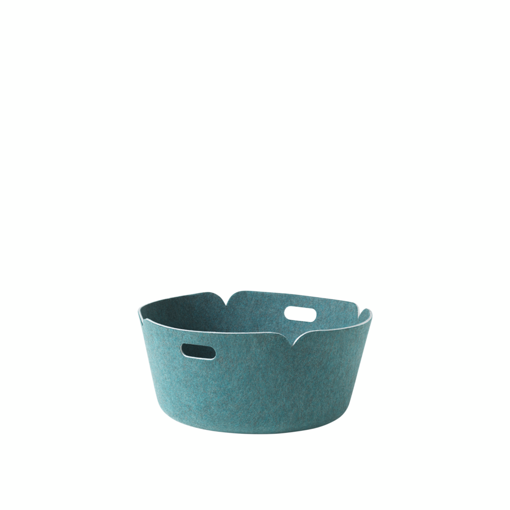 Restore round basket aqua