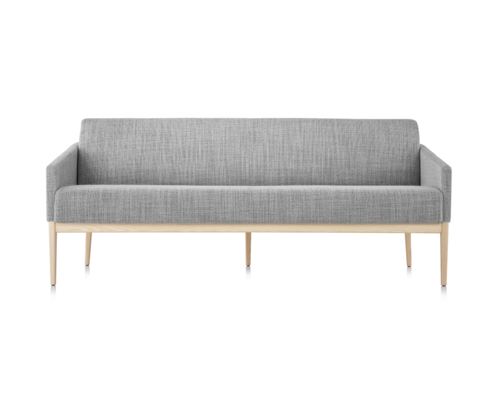 Front view of Palisade Lounge Seating sofa on white sweep.