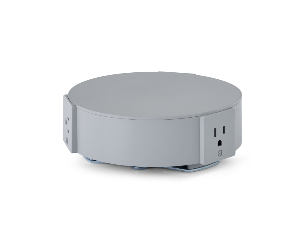 A Logic Reach Electrical Hub in light gray.