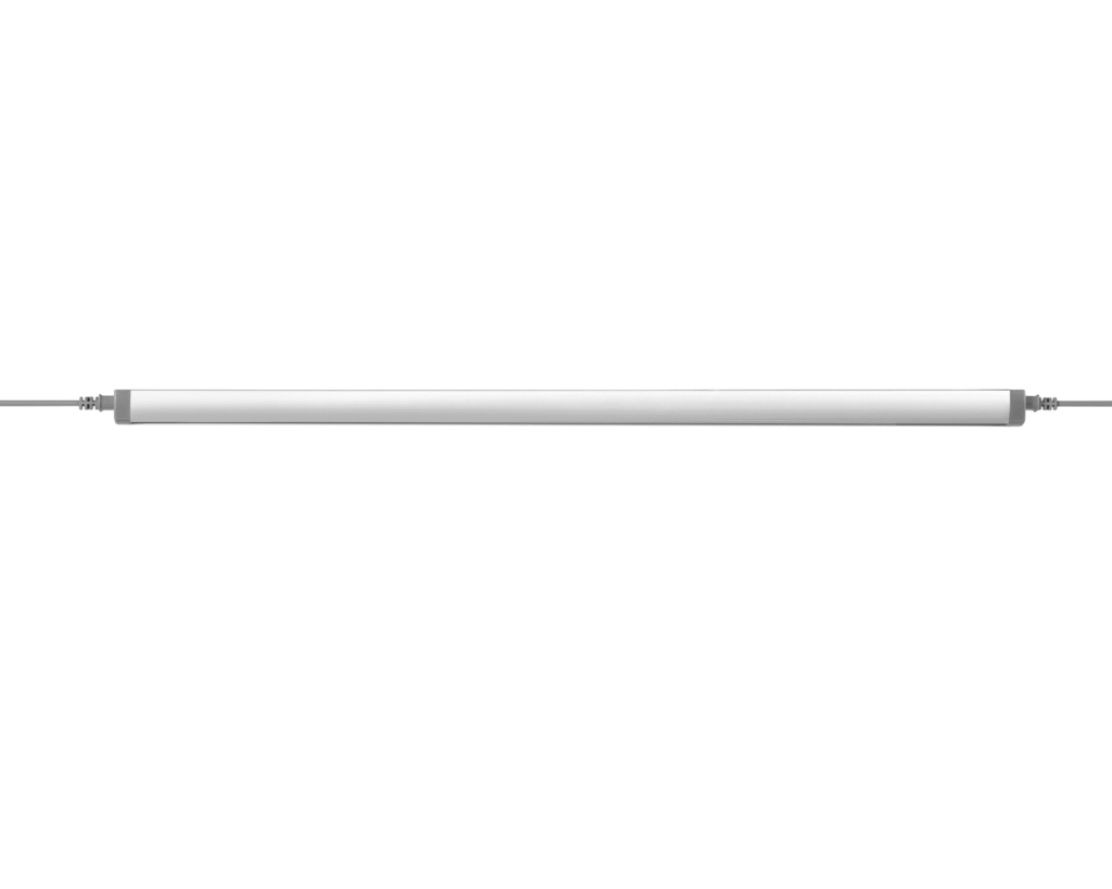 A slim, tubular LED light.