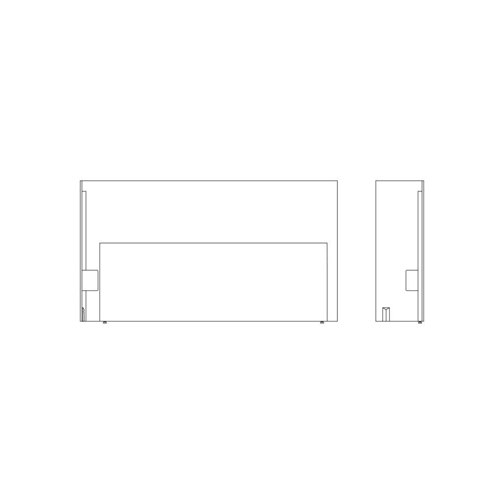 A line drawing - Dividends Skyline Screens | Floorstanding Screen